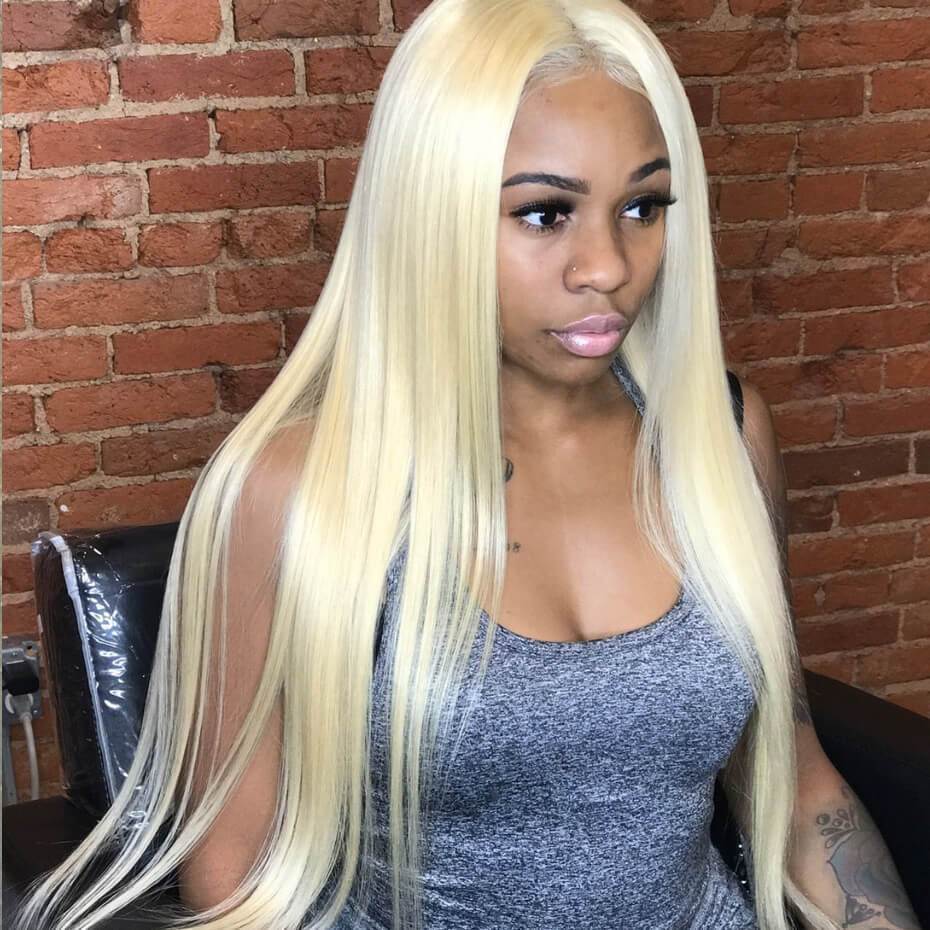 613 Blonde Straight Hair Bundles 3/4 PCS Blonde Human Hair Bundles Deal-613 Hair-eullair- Human Virgin Hair-eullair- Human Virgin Hair